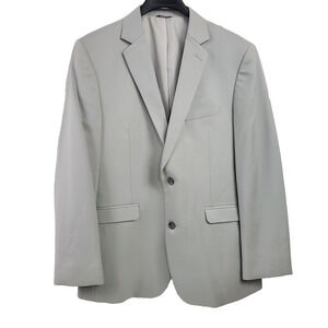 Generation Tux Super 130's Merino Wool Suit Jacket Men's 42R Gray Trim 2-Button